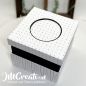 Preview: Box quadratisch mit Einsatz - Graupappezuschnitte zum Workshop